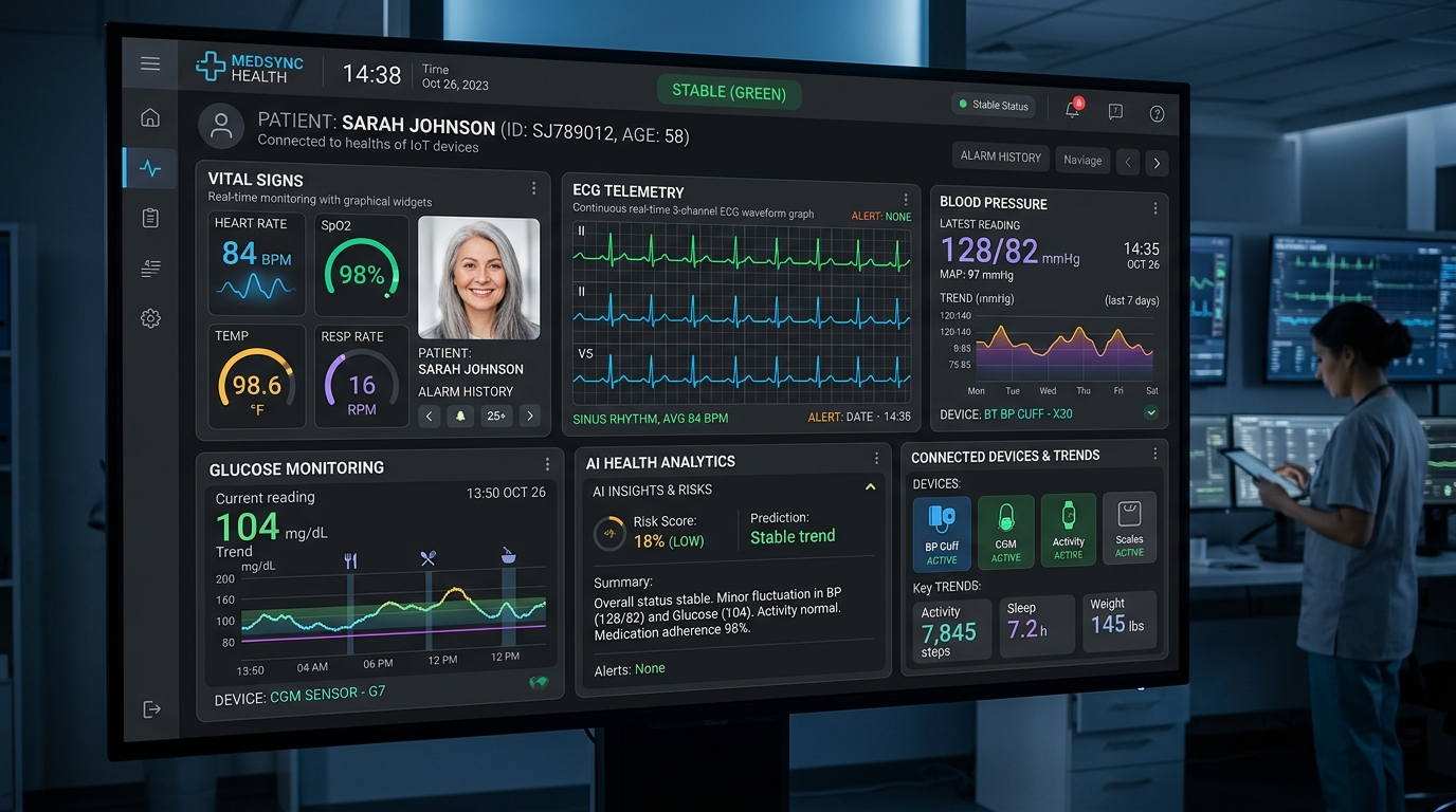 Remote Patient Monitoring Dashboard