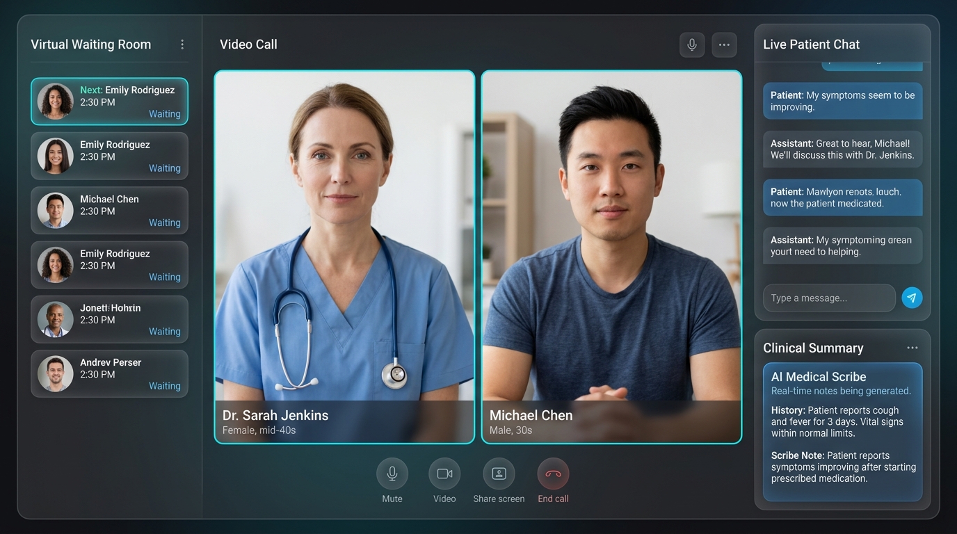 Telehealth, Virtual Consultations & Patient Chat