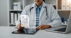 AI medical documentation workflow diagram